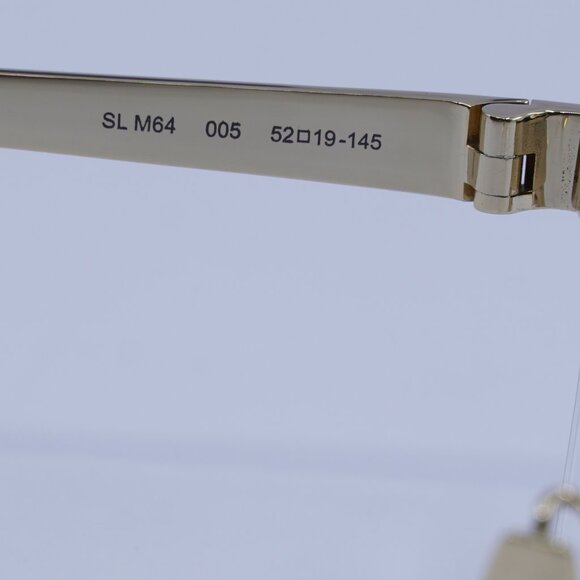 Saint Laurent SL M64 005 Eyeglasses Gold/Black 52mm Cat Eye Frame - Picture 6 of 11